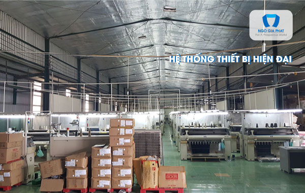 Hệ thống thiết bị dệt bo cổ hiện đại